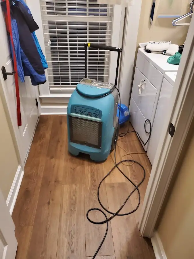 Commercial dehumidifier deployed for Flood Damage Cleanup in Tysons